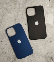 Чехол-накладка для iPhone XR в корпусе 13 Pro/14 Pro, силиконовый, с логотипом, черный