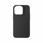 Накладка пластиковая Breaking M02 Carbon Mag•Safe для iPhone 13 Pro Max, черный