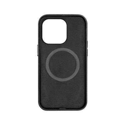 Накладка пластиковая Breaking M04 Leather Style Mag•Safe для iPhone 13 Pro Max, черный