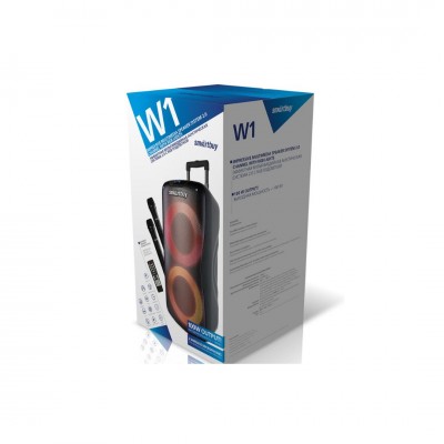 Акустическая система 2.0 SmartBuy W1, 100Вт, BT, MP3, FM, 2 беспр.микроф., ПДУ, LED-свет (SBS-5210)