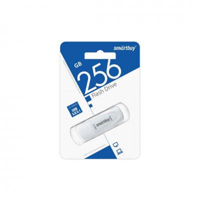 USB 256GB SmartBuy UFD 3.0/3.1 Scout White (SB256GB3SCW), белый