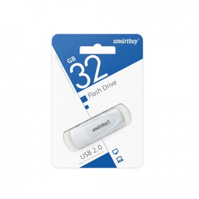 USB 32GB SmartBuy Scout White (SB032GB2SCW), белый