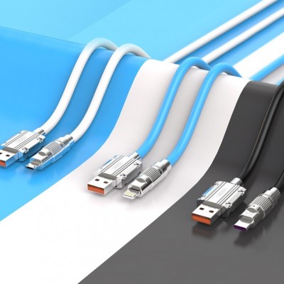 XO NB227 кабель Micro USB, 6А, быстрый заряд, белый