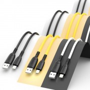 XO NB245 кабель Micro USB, 2.4А, желтый
