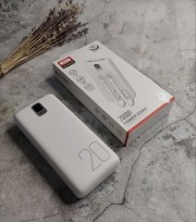 Внешний аккумулятор XO PR-185, 20000 mAh, QC 3.0+PD, белый