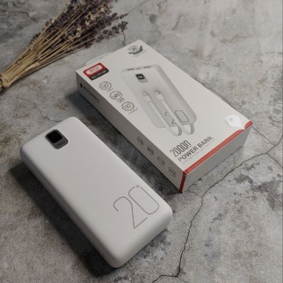 Внешний аккумулятор XO PR-185, 20000 mAh, QC 3.0+PD, белый