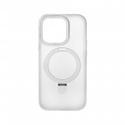 Накладка пластиковая Breaking M01 Stand Style для iPhone 15 Pro Max, белый