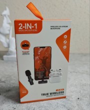 Подарочный набор 2-in-1 (наушники TWS Air Pro, петличный микрофон) JR-K20
