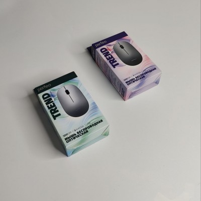 Perfeo мышь беспров., оптич. "TREND", 3 кн, DPI 1200, USB, серебряный