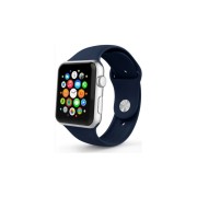 Ремешок для Apple Watch 42-44mm, силиконовый №20, без упаковки, синий кобальт