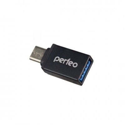 Perfeo adapter USB на Type-C c OTG, 3.0 (PF-VI-O006 Black) чёрный