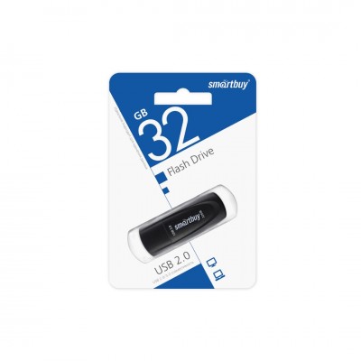 USB 32GB SmartBuy UFD 3.0/3.1 Scout Black (SB032GB3SCK), черный