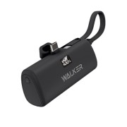 Внешний аккумулятор Walker WB-965 Mini, 20Вт,5000 mAh, Li-Pol,Lightning/Type-C, поддержка PD, черный