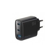 Breaking СЗУ WC19, 2USB-C + USB-А, GaN 65W, QC 3.0, 3A (22259), черный