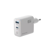 Breaking СЗУ WC20, USB-C + USB-А, GaN 65W, QC 3.0, 3A, MOUNTAIN SERIES (22260), белый