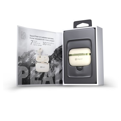 Беспроводные наушники Depod PEAK TWS-004, слоновая кость (dp)