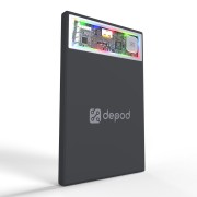 Внешний аккумулятор Depod Limpid DP-02, 5000 mAh, беспроводная зарядка 15W+ USB-C 22.5W(PD), черный