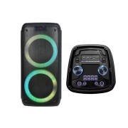 Perfeo ПАС “PARTY MAKER 100” BT, EQ, MP3 USB/TF, AUX, FM, 2x6.35, TWS, LED, пульт д/у, 2 б/п мик