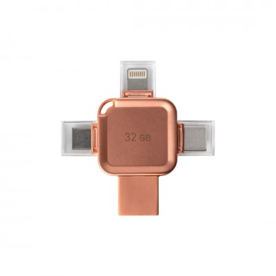 USB 32GB SmartBuy UFD 3.0/3.1 MC15A Metal Quad Apricot (SB032GBMC15A)