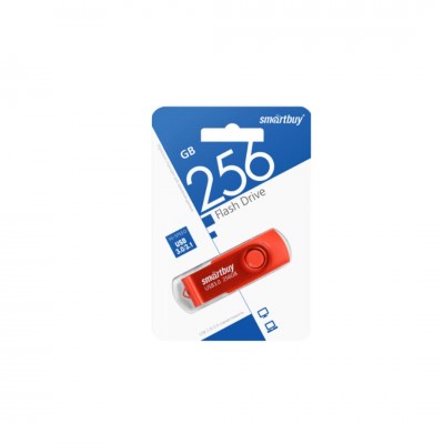 USB 256GB UFD 3.0/3.1 SmartBuy Twist Red (SB256GB3TWR), красный