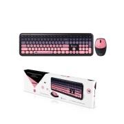 Комплект клавиатура+мышь мультимедийный Smartbuy 666395 черно-розовый (SBC-666395AG-KP)