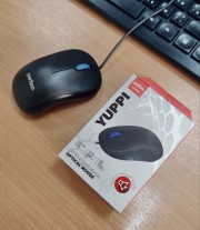 Perfeo мышь оптическая, "YUPPI", бесшумная, 3 кн, кабель 1,8м, DPI 1000, USB, чёрн.