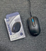 Perfeo мышь оптическая, "ELEGANT", бесшумная, 3 кн, кабель 1,8м, DPI 1000, USB, чёрн.
