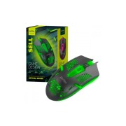 Perfeo мышь оптич. "SELL", 6 кн, USB, GAME DESIGN, 7 цв. LED подсветка, кабель 1,8м, 800-2400 DPI