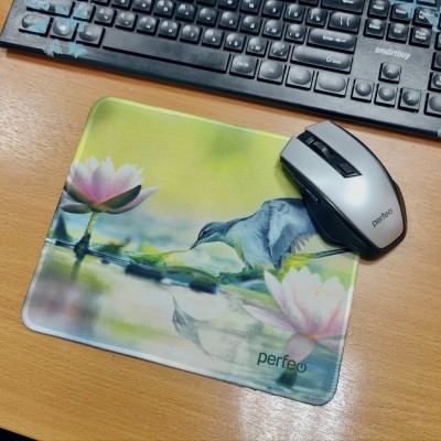 Perfeo Коврик для компьютерной мыши колибри Рис.10 (240*200*2) ткань+резиновое основание