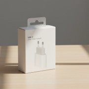 СЗУ для iPhone, блочок, Type-C, 20W, FACTORY ORIGINAL, белый