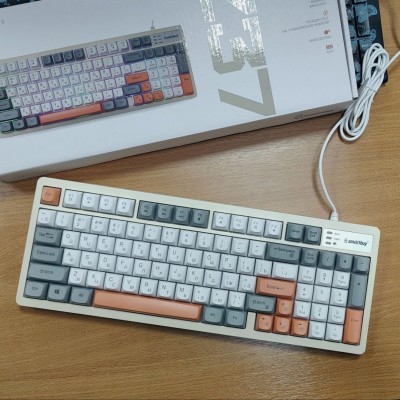 Клавиатура проводная с подсветкой Smartbuy Rush Z37 серо-белая (SBK337UWG)/20