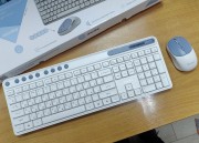 Комплект клавиатура+мышь мультимедийный Smartbuy 107AG бело-голубой (SBC107AGW) /20