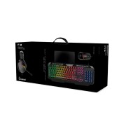 Набор игровой клавиатура+мышь+гарнитура+коврик Smartbuy F10 черный (SBC610GK)/4