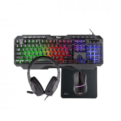 Набор игровой клавиатура+мышь+гарнитура+коврик Smartbuy F10 черный (SBC610GK)/4