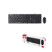 Проводной комплект клавиатура+мышь Smartbuy ONE 113208 черный (SBC113208K) /20