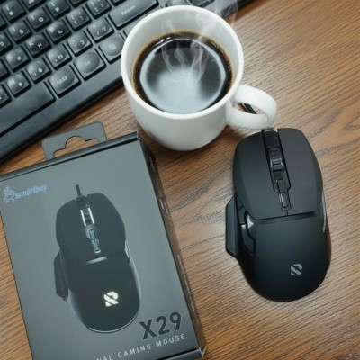 Мышь игровая проводная Smartbuy RUSH X29 черная (SBM729GK) /40