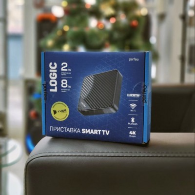 Perfeo SMART TV BOX приставка "LOGIC 2/8",Allwinner H313,Android 10, 2Gb/8Gb,Пульт Bluetooth