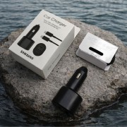 АЗУ для Samsung ОРИГИНАЛ 45W, блочок + кабель Type-C, в коробке, черный