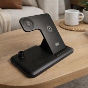 ЗУ беспроводное XO-WX033 4в1 15W, черный