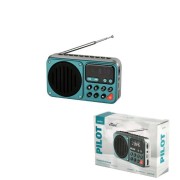 Perfeo радиоприемник цифровой PILOT FM 87.5-108МГц/ MP3/ питание USB или 3*14500/ серый