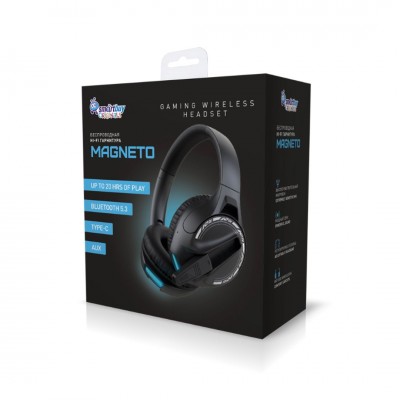 Беспроводная Bluetooth-гарнитура Smartbuy MAGNETO / МАГНЕТО, с подсветкой, Type-C, 40мм (SBH912)