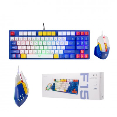 Набор игровой клавиатура+мышь Smartbuy F15 цветной (SBC515GK)
