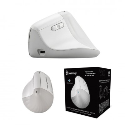 Мышь беспроводная Dual Bluetooth+USB Smartbuy V30 вертикальная (SBM30DV)