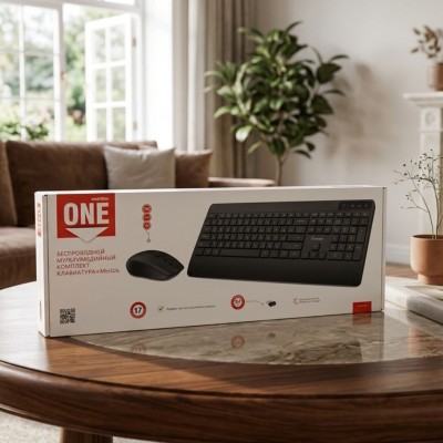 Комплект клавиатура+мышь Smartbuy серия ONE 263AG черный (SBC263AGK)