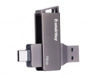 UFD 3.0/3.1 SmartBuy 016GB MC45 Phantom Metal Dual Type-C/Type-A (SB16GBMC45)