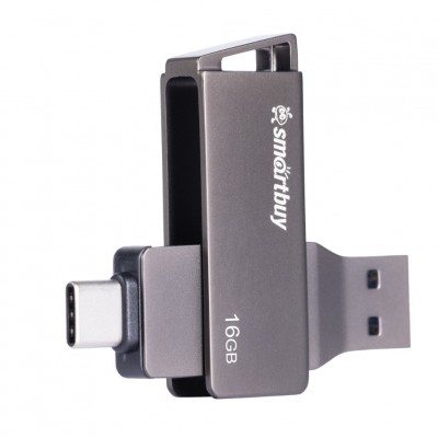 UFD 3.0/3.1 SmartBuy 016GB MC45 Phantom Metal Dual Type-C/Type-A (SB16GBMC45)