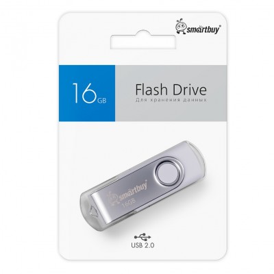 USB 16GB SmartBuy Twist White (SB016GB2TWW), белый