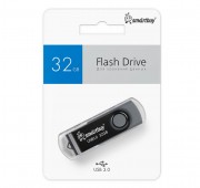 USB 32GB SmartBuy UFD 3.0/3.1 Twist Black (SB032GB3TWK), черный