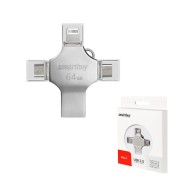 USB 64GB SmartBuy UFD 3.0 MC15 Metal Quad (SB064GBMC15)