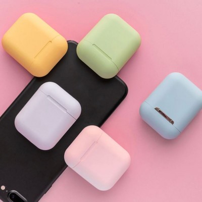 Гарнитура Bluetooth AIRS inPods 12 TWS V5.0 с анимацией, голубой